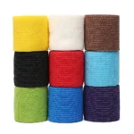 Black sports self-adhesive elastic bandage with 4.8-meter elastic knee pads, 18 colors for fingers, ankles, palms, and shoulders