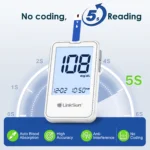 G-425-2 LinkSun Blood Glucose Meter Glucometer Blood Sugar Test Strips Lancets 5s Get Results Fast Testing Kit Diabetes Machine - Image 3