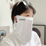 1Pc UPF50+ UV Protection Ice Silk Mask for Women Summer Cycling Hiking Breathable Traceless Thin Sunscreen Face Cover Balaclava - Image 10