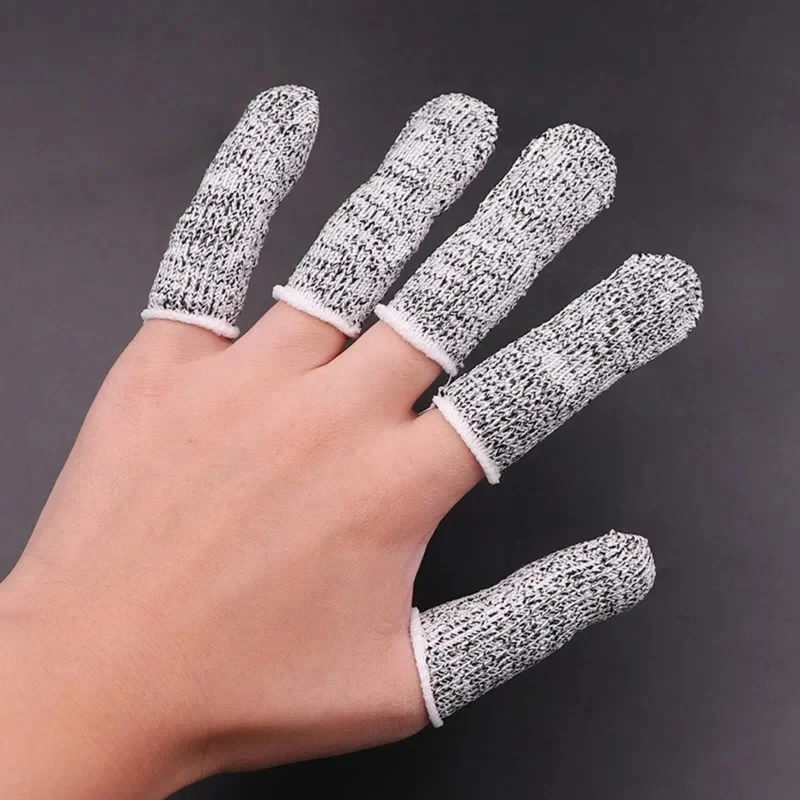 Seaf7fb20265949c4b52abcb8d79ea52aV.webp New Anti Cutting Finger Gloves Cut Resistant Safety Gloves For Kitchen Work Sculpture Picker Matching Fingertips Protector 10pcs - Image 1