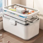 Household Medicine Box Large-capacity Medicine Multi-layer Sorting Storage Box Portable Storage Box for Groceries - Image 2
