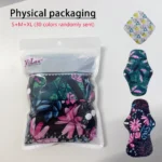 S+M+XL Reusable Menstrual Pads Bamboo-Charcoal Absorbency Panty Liner Women Period Panties Cloth Pad Washable Sanitary Napkins