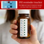 【SSummer10】Reusable Color-Coded Pill Organizer Attach-Medication Tracker Reminder System for Vitamin Bottles Schedule【SS】