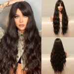 EASIHAIR Long Body Wave Wigs Ombre Black Brown Blonde Synthetic Wig Cosplay Middle Part Natural Heat Resistant Wig for Women - Image 16