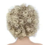 Black Silver Grey Short Wig Micro-Curly Synthetic Fluffy Hair Wig for Women Party Cosplay Quick Delivery hair - Image 5