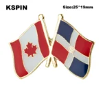 Dominican Rep Flag Badge Brooch Natinal Lapel Pins Flag Lapel Pins Country Flag Badge - Image 3