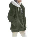 Autumn Winter Fashion Women's Coat New Casual Hooded Zipper Lady Clothes Cashmere Female Fleece Jacket Solid Color Ladies Coats - Image 10