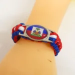 Love Haiti Bracelet Handmade Charm Haiti Flag Wrap Bracelets For Women And Men Jewelry Gift - Image 3