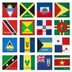 Caribbean National Flag Design Bandana 100% Cotton Running Headband Haiti/Jamaica/Guyana/Dominican Flag Scarf Hip Hop Head-wrap
