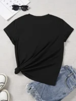 Funny Cat Heartbeat Graphic T Shirt Women Men Summer Casual Short Sleeve Crew Neck Loose Tee Kawaii Kitten Harajuku Top - Image 5