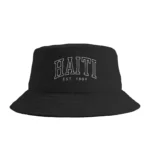 Haiti Outfit  Haitian Flag Bucket Hat Summer  Casual Fisherman Hats For Couple Portable Fishing Caps Streetwear Sunscreen Hats - Image 7