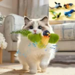 Birds Cat Toys Indoor Interactive Cat Toy for Cats Chasing Teasing Toy Sounding Catnip Cat Teaser Toy Self-hilarity Wall Hanging - Image 2