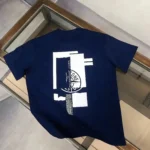 Fashion Trend High-End Luxury Brand  Print Oversized T-shirt Casual Cotton Short Sleeve Streetwear Graphic Tee for Summer - Image 3
