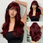 Big waves of golden synthetic wig for Halloween party cosplay role-playing daily wear with high-temperature synthetic wig cap - Image 11