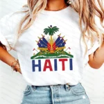 Retro Comfort Haiti T-shirt Haiti Freedom Shirt Freedom Began With Us Haitian Sweatshirt Haitian Flag Gift Women t-shirt - Image 5