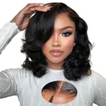 Body Wave BOB Wig Human Hair 5X5 HD Lace Closure Wavy Wigs 4X4 Glueless Wear And Go Wigs Human Hair Pre Plucked Wig 250 Density - Image 8