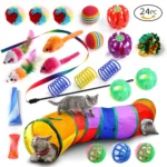 DualPet Kitten Toys Variety Cat Toy Combination Set Cat Toy Funny Cat Stick Sisal Mouse Bell Ball Cat Supplies 20 Piece Set - Image 15