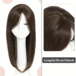 OLACARE Synthetic False Bangs Clip-In Bangs Extension Natural Neat Fake Fringe Topper Hairpiece Invisible Clourse Hairpieces - Image 4
