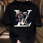 New high-end luxury fashion brand short-sleeved T-shirt suitable for men and women Collar design for better air circulation