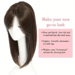 OLACARE Synthetic False Bangs Clip-In Bangs Extension Natural Neat Fake Fringe Topper Hairpiece Invisible Clourse Hairpieces - Image 3