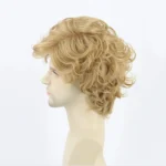 HAIRJOY Synthetic Hair Men Wigs Blonde Short Curly Wavy Layered Cosplay Costume Party Wig Man Wig Halloween Wigs - Image 3