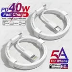 40W USB C Fast Charger Cable for iPhone 16 15 14 13 12 11 Pro Max XS XR 8 7 Plus for iPad PD Data Line​ - Image 4