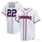 2026 3d Printing Dominican Republic Baseball Jersey 22 Soto Tatis Jr Guerrero Jr Mens WBC National Team Sports Shirt Tops