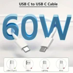 PD 60W USB C to USB Type C Cable Fast Charge Data Cable For Iphone 15 15Pro Huawei Samsung Xiaomi Data Line Black White 1M 2M 3M - Image 5
