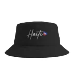 Haiti Outfit  Haitian Flag Bucket Hat Summer  Casual Fisherman Hats For Couple Portable Fishing Caps Streetwear Sunscreen Hats