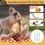 1Set Portable Tick Removal Tweezers Professional Painless Tick Remover Tool for Dogs Cats Pets Human Tick Extractor Accessories - Image 4