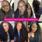 Uloversbeauty Burmese Curly Crochet Human Hair 20 22 Miracle Knots Crochet Human Hair 12A Feather Crochet Braids Hair Extensions - Image 5