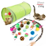 DualPet Kitten Toys Variety Cat Toy Combination Set Cat Toy Funny Cat Stick Sisal Mouse Bell Ball Cat Supplies 20 Piece Set - Image 12