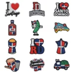Dominican Shoe Charms Flag Shoes Decoration Charms For Boys Girls Wen Women Sandals Clog Accessories - Image 2