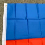 aerlxemrbrae  90x150cm  Haiti Flaghanging Polyester blue red two Sides Printed National  Haiti Sports banner - Image 2