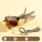 Birds Cat Toys Indoor Interactive Cat Toy for Cats Chasing Teasing Toy Sounding Catnip Cat Teaser Toy Self-hilarity Wall Hanging - Image 9