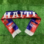 Sky Flag 2026 Haiti Scarf 14x135cm Double-sided Printed Satin Haiti Flag Scarf Tassels Suitable for Football, Sports, Events - Image 2