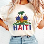 Retro Comfort Haiti T-shirt Haiti Freedom Shirt Freedom Began With Us Haitian Sweatshirt Haitian Flag Gift Women t-shirt - Image 2