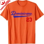 Dominicano Flag RD Dominican Republic Baseball Jersey T-Shirt Casual Streetwear Cotton Tee Graphic T Shirts - Image 2