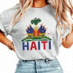 Retro Comfort Haiti T-shirt Haiti Freedom Shirt Freedom Began With Us Haitian Sweatshirt Haitian Flag Gift Women t-shirt - Image 4