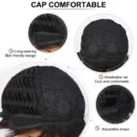 Black Silver Grey Short Wig Micro-Curly Synthetic Fluffy Hair Wig for Women Party Cosplay Quick Delivery hair - Image 6