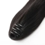 20inches Synthetic straight hair clip ponytail wig clip on a woman's ponytail hair extension wig natural black fake ponytail - Image 4