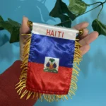 SKY FLAG Haiti Car Window flag 8*12cm Polyester double side printed Haiti Hanging pennant Flags Hayti Mini flag - Image 2