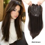 OLACARE Synthetic False Bangs Clip-In Bangs Extension Natural Neat Fake Fringe Topper Hairpiece Invisible Clourse Hairpieces