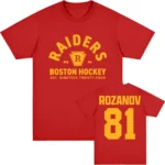 TV Heated Rivalry Llya Rozanov 81 Boston Raiders Tee Women Men Clothing Short Sleeve Cotton Fashion T-shirt Graphic Print TShirt - Image 3