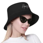 Haiti Outfit  Haitian Flag Bucket Hat Summer  Casual Fisherman Hats For Couple Portable Fishing Caps Streetwear Sunscreen Hats - Image 6