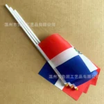 TIKI FLAG Dominican Republic hand flag 14x21cm Polyester Dominican Hand Waving Flag with Plastic Flagpole for Events - Image 3