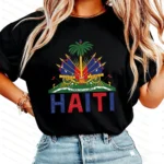 Retro Comfort Haiti T-shirt Haiti Freedom Shirt Freedom Began With Us Haitian Sweatshirt Haitian Flag Gift Women t-shirt - Image 6