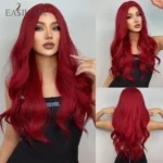 EASIHAIR Long Body Wave Wigs Ombre Black Brown Blonde Synthetic Wig Cosplay Middle Part Natural Heat Resistant Wig for Women - Image 19