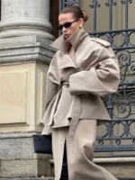 Solid Laepl Lace Up Trench Coat Women Fashion Full Sleeve Waist Cinching Short Windbreak 2026 New Autumn Office Commute Outwear - Image 4