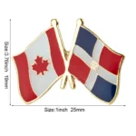 Dominican Rep Flag Badge Brooch Natinal Lapel Pins Flag Lapel Pins Country Flag Badge - Image 7